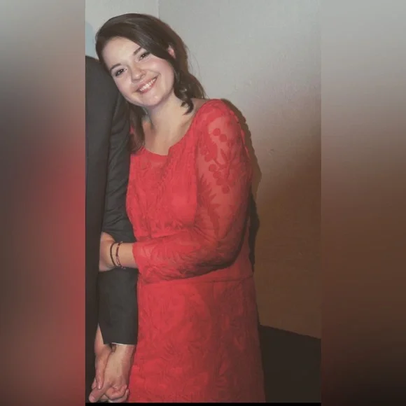 Express Red Lace Dress Size S/P - Picture 5 of 5